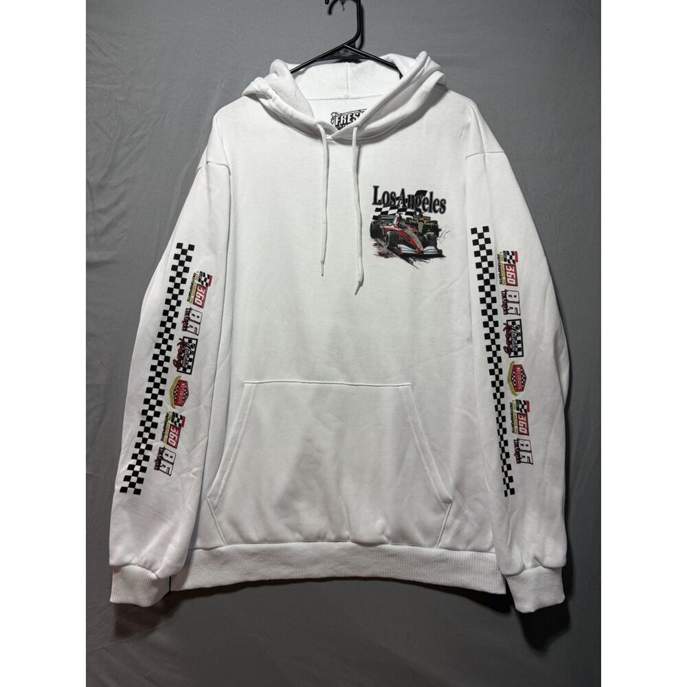 Los Angeles Graphic Hoodie White Size XL
